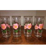 4 Vintage Franciscan Desert Rose Drinking Glasses 6 1/4&quot; 16 Ounce VNC - $43.76 CAD
