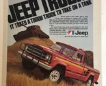 1980 Jeep 4 Wheel Drive Vintage Print Ad pa6 - $7.91