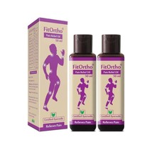 Lot De 2 Upakarma Ayurveda Fitortho Soulagement Douleurs Huile 200ml Che... - £18.91 GBP