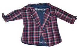 Boho Mixed Pattern Plaid Bandana Open Shirt Cardigan Size Small Roll Tab... - £3.11 GBP