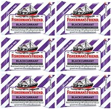 Fisherman&#39;s Friend Blackcurrant Flavour Lozenges Sugar Free Candy 25g. (Pack of  - £19.69 GBP