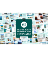 Travel Facebook Post Canva Templates - $34.85 CAD
