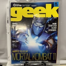 Walmart Game Center Geek Magazine Issue No. 6 Mortal Kombat 11 Sub Zero Poster - £7.49 GBP