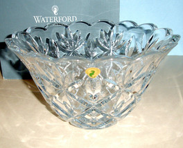 Waterford Crystal Large Sara Bowl 10&quot; Diam. Flared w/Scalloped Rim #4001... - $168.90