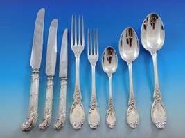 Nouveau Leroy &amp; Cie Piault French 950 Sterling Silver Flatware Set Service 102pc - £14,353.41 GBP