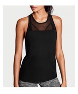 Victoria&#39;s Secret VSX Sport Women&#39;s Small Racerback Tank Top Mesh Black ... - $296.82 MXN