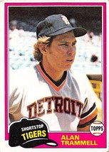 1981 Topps #709 Alan Trammell Detroit Tigers ⚾ - £0.69 GBP