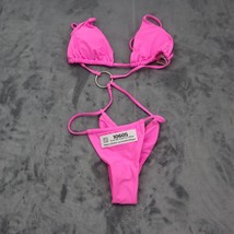 Shein Bikini Women Small Pink Casual Swim String Bikini Bathing Suit One... - $25.72