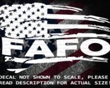 FAFO In Distressed US Flag 2A Cut Vinyl Decal US Seller US Made - $6.72+