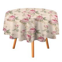 Retro Flowers Rose Tablecloth Round Kitchen Dining for Table Cover Decor Home - £12.75 GBP+