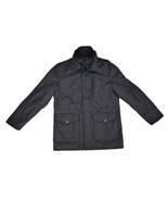 T - Tech Tumi Waterproof Wool Coat - Charcoal Quilted Lining Size Large - $97.72 CAD