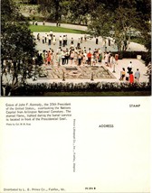 Virginia(VA) Arlington National Cemetery John F. Kennedy Grave Site VTG Postcard - £7.42 GBP