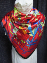 &quot;&#39;BRIGHTLY COLORED &#39;DIVA SHOPPING&#39; THEME&quot;&quot; - SCARF - NEW - £6.96 GBP