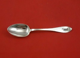 Antique Hammered by Shreve Sterling Silver Serving Spoon Applied Mono &quot;D&quot; 8 1/4&quot; - £108.24 GBP