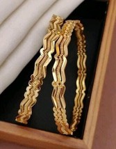 Gold Plated Indian Bollywood Style Dulhan Kada Bangle Bridal Jewelry Set - £15.17 GBP