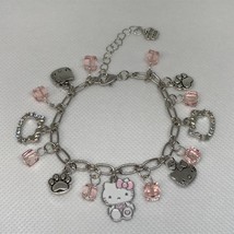 ~Hello Kitty~Cute Cat Charm Bracelet ~Anime Sanrio~ Single Chain! You Ch... - £10.37 GBP+