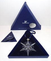 2005 SWAROVSKI CRYSTAL ROCKEFELLER ANNUAL SNOWFLAKE STAR ORNAMENT IN BOX... - $129.19