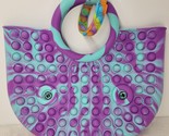 Purple Blue  Pop It Fidget Purse Bag With Eyes Popper NEW - FUN GIFT - $14.84