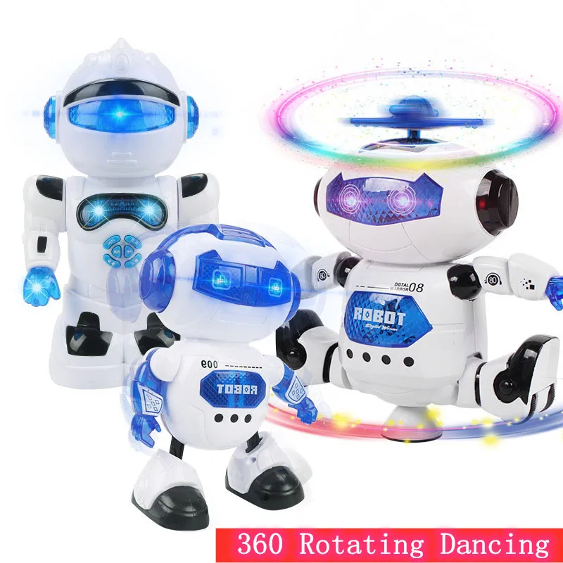 Electric Robot Toy 360 Degree Rotating Smart Space Dancing Astronaut Robot Toy - £21.58 GBP