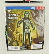 Skeleton Phantom  2 piece Costume Boys Size Small (4-6) New (Halloween) - £9.68 GBP