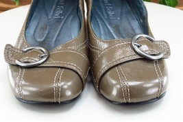 Josef Seibel Women Sz 36 M Brown Wedge Patent Leather Shoes - £13.14 GBP