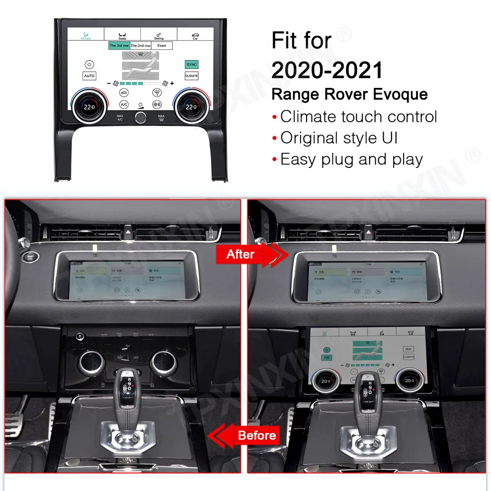 Car Climate Control HD LCD Digital Touch Screen Air Conditioner Panel For Land - £398.71 GBP