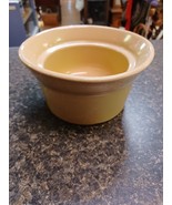 Vtg RRP Pottery Roseville Ohio Low Crock 6.5&quot; Dog Bowl Recessed Lip - $24.74