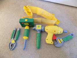 John Deere Kids Play &amp; Pretend Talking Tool Belt With Tools--FREE SHIPPING! - £11.83 GBP