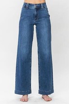 Judy Blue Full Size Double Button Wide Leg Jeans - £68.89 GBP