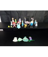 Disney Princesses &amp; Characters Figures Lot of 22 pc mixed pvc dolls clot... - £11.71 GBP