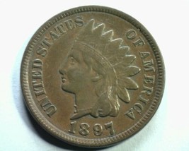 1897 S1 1 In The Neck Indian Cent Penny About Uncirculated Au Nice Original Coin - £336.15 GBP