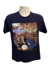 2017 New York Yankees Opening Day Adult Medium Blue TShirt - £11.90 GBP