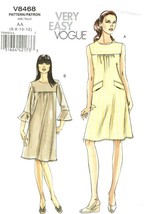 Vogue Sewing Pattern 8468 Dress Mock Flaps Misses Size 6-12 - $17.96