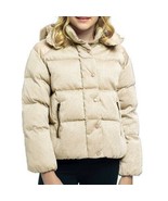 &quot;All That Glitters&quot; ~ Girl&#39;s Size 5/6 ~ Gold ~ Zip Pockets ~ Hooded Jack... - $22.44