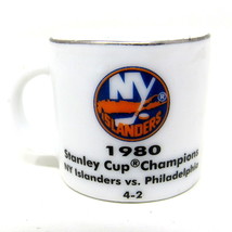 New York Islanders 1980 Stanley Cup Miniature Mug NHL Hockey 1&quot; Ceramic Gold  XC - £7.77 GBP