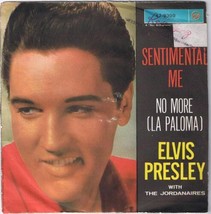 Elvis Presley Sentimental  45 rpm No More (La Paloma) RCA Orig Italian 1960s - £31.02 GBP