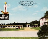 Candle-Lite Motel Danville IL Postcard PC442 - £3.97 GBP
