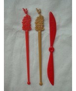 TWA swizzle sticks lot of 3 propeller and Spain - €4,29 EUR