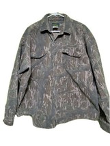 Vintage Cabela&#39;s Outfitters Camo Button Long Sleeve Thick Camouflage Mad... - $29.39
