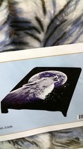 Wolf Howling At The Moon Queen Size Blanket - £46.57 GBP