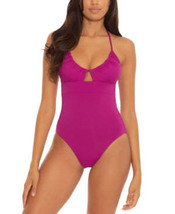 Becca by Rebecca Virtue Berry Color Code One-Piece Swimsuit, Us Large - £37.26 GBP