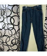 Vintage Wrangler Jeans Mens 33x32 Blue 936DEN Cowboy Slim Denim Rodeo Ta... - $558.80 MXN