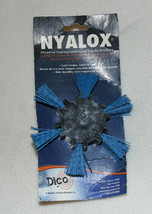 Dico Nyalox Flap Brush 4” Blue Medium Fine Grit Abrasive Nylon Bristle B... - $7.00