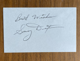 Sonny Dixon Baseball Player Auto Signed Index Card - £23.21 GBP