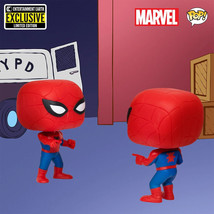 Funko Pop Spider Man Imposter Figure 2 Pack 60&#39;s Animated Series EE Excl... - $23.74
