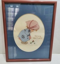 Precious Moments Complete Cross Stitch Framed This is My Father&#39;s World ... - $34.29