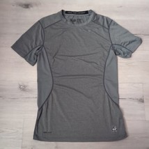 Nike Pro Combat T-Shirt Men S Gray Fitted DRI-FIT Short Sleeve Training ... - $13.86