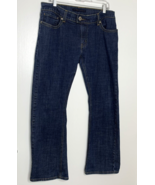 Levis 542 Tilted Flare Jeans Size 14 Medium Dark Denim Stretch 34x30.5 M... - £18.95 GBP