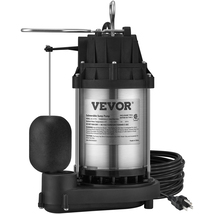 VEVOR Sump Pump, 1/2HP 3960GPH Submersible Stainless Steel Water Pump, 3... - $95.99