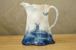 Royal Copenhagen Porcelain Delft Blue Holland Cream Syrup Pitcher Versai... - $110.21